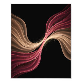 Eternal Flow of Love — Abstract Romantic Art Fotodruck