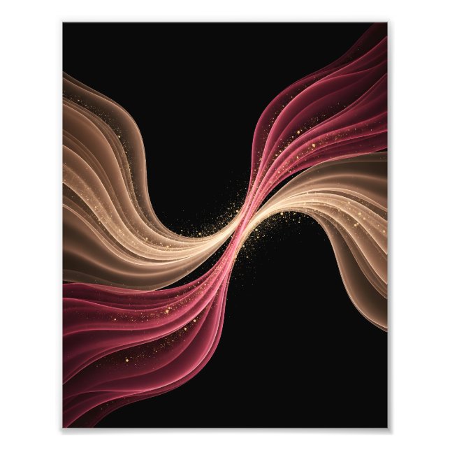 Eternal Flow of Love — Abstract Romantic Art Fotodruck (Vorne)
