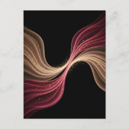 Eternal Flow of Love — Abstract Romantic Art Postkarte