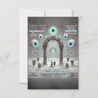 💍 Eternal Glitch: Einladung zur Hochzeit im Weiße