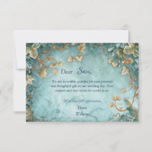 Eternal Grace Elven Mariage Carte de remerciements