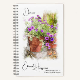 Eternal Happiness Floral 2026 JW-Versammlung Notizbuch