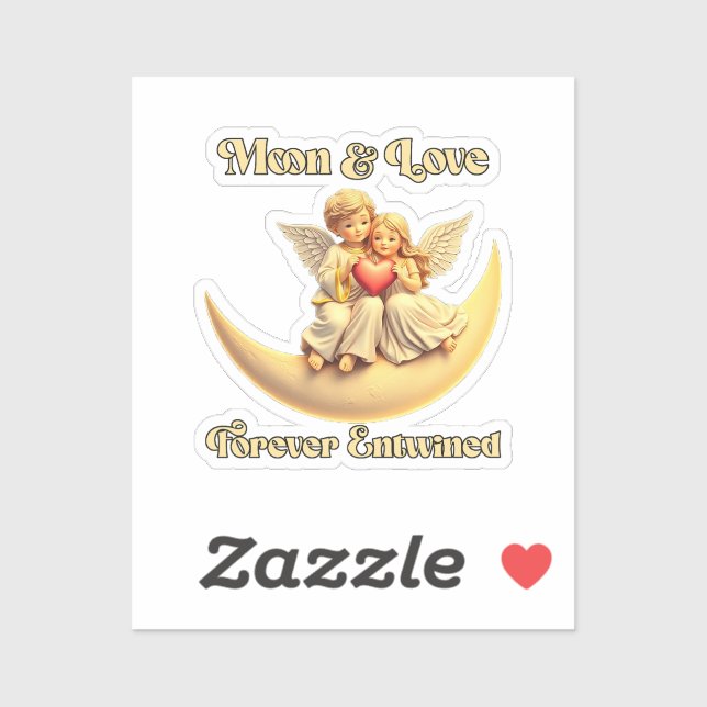 Eternal Love wir haben Crescent Moon Aufkleber (Blatt)
