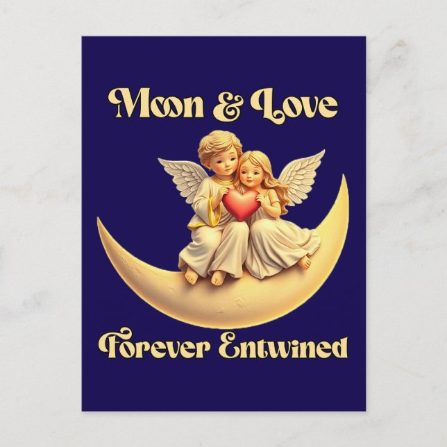 Eternal Love wir haben Crescent Moon Postkarte (Vorderseite)