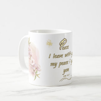 Eternal Peace Mug: 'John 14:27' Bible Verse Design Kaffeetasse