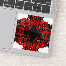 Eternal Red Abstract Acrylic Fluid Art