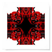 Eternal Red Abstract Acrylic Fluid Art