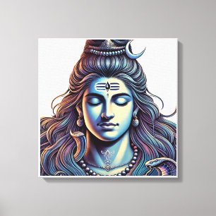 Eternal Shiva: Der oberste Yogi in göttlichen Blis Leinwanddruck