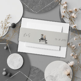 Eternal Stone Paar Boho Hochzeit Einladungsbanderole