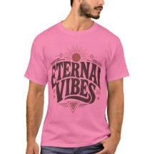 Eternal Vibes Retro-Ästhetik Grafik-T-Shirt - Vi