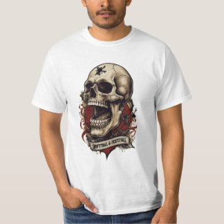 Eterner Wächter Skull Tattoo T - Shirt