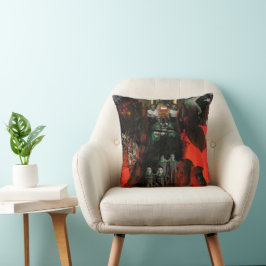 Eternflame Mix Media Goth Horror Surreal Art Kissen