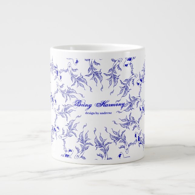 Eternflow Koi Art Jumbo-Tasse (Vorderseite)