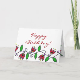Eternity Vine - Happy Birthday Karte