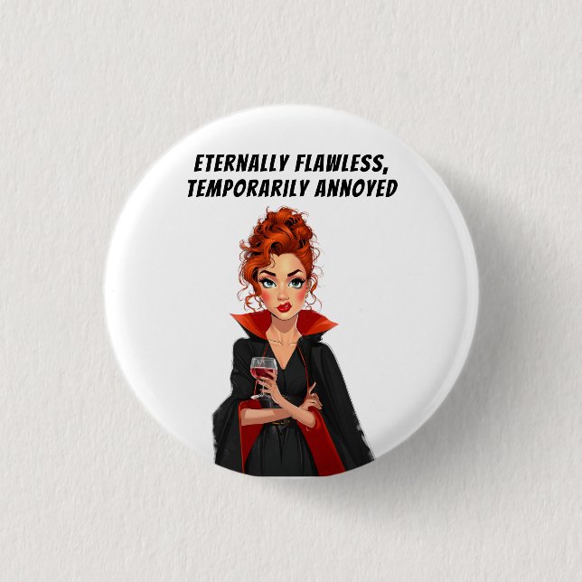 Eternless Vampire Sass Button (Vorderseite)