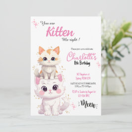 êtes-vous Kitten me chat invitation Anniversaire