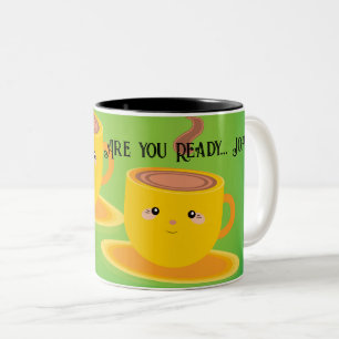 Êtes-vous Prêt Texte Nom Tasses à Thé/Café