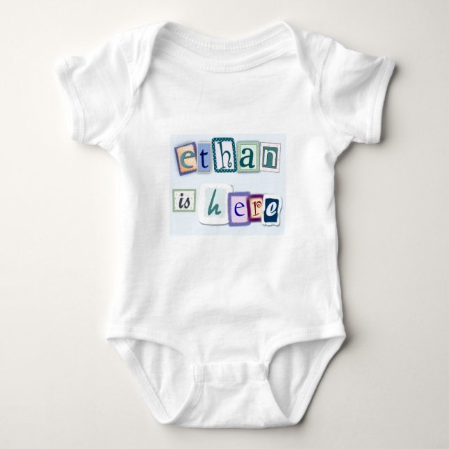 Ethan ist hier baby strampler (Vorderseite)