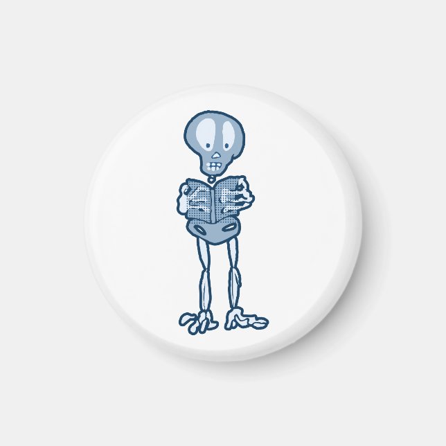 Ethan-Literaturskelett mit Buch Magnet (Vorne)