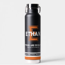 Ethan-Name bedeutet Sport-Monogramm-Orange