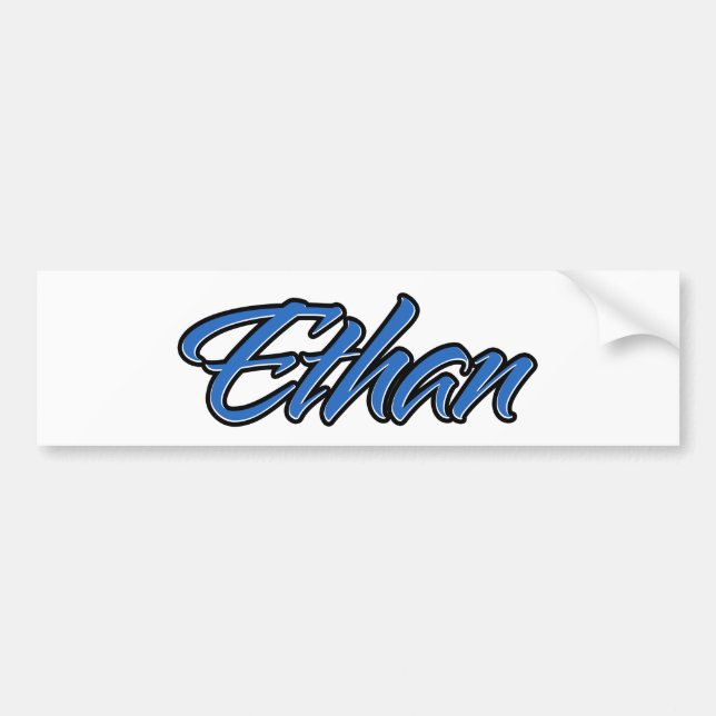 Ethan Name Blue Autocollants (Devant)