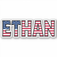 Ethan Name Prénom USA Sticker Stickerset