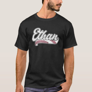 Ethan Personalisiert Baseball Fan Geburtsname T-Shirt