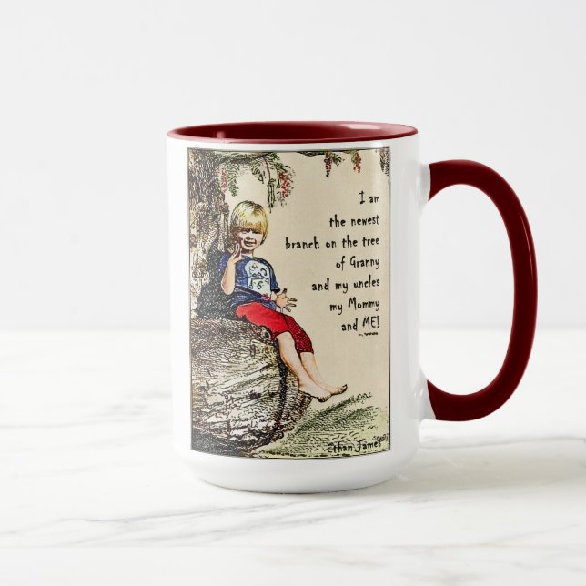Ethan Stammbaum-riesige Kaffee-Tasse Tasse (Rechts)