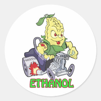 Ethanol-Frisierte Auto Runder Aufkleber
