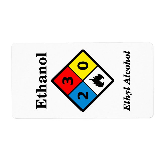 Ethanol-MSDS-Etikett (Vorne)