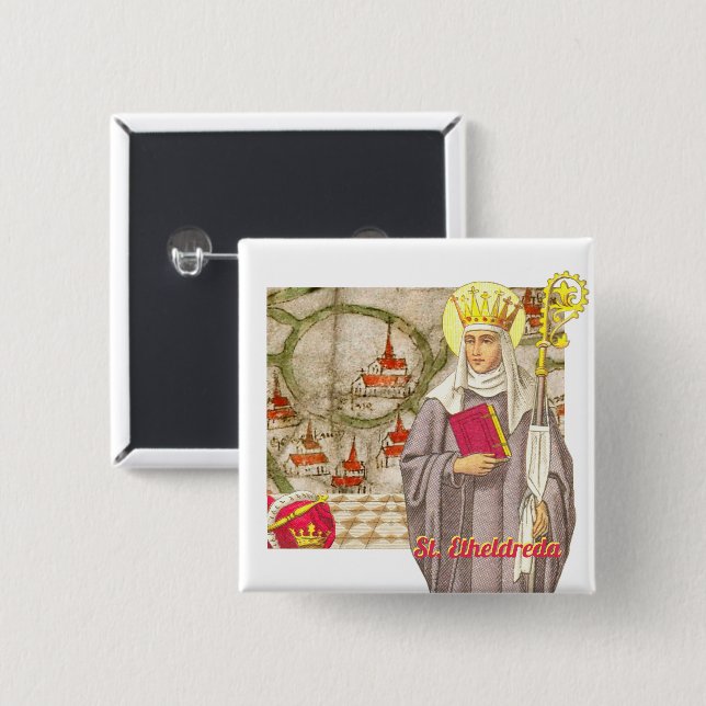 Etheldreda (Audrey) (P 003) Button (Vorne & Hinten)
