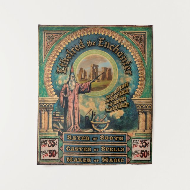 Ethelred the Enchanter Sideshow Banner Wandteppich (Vorderseite)