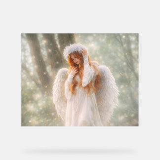 Ethereal Angel in the Forest Acrylschild