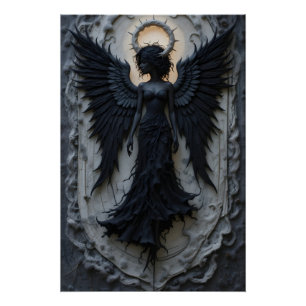Ethereal-Angel-Silhouette Poster