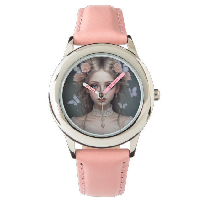 Ethereal Angelic Girl eWatch Armbanduhr (Vorderseite)