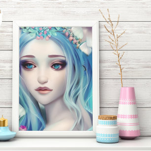 Ethereal   Beautiful Fairy Birthday Poster