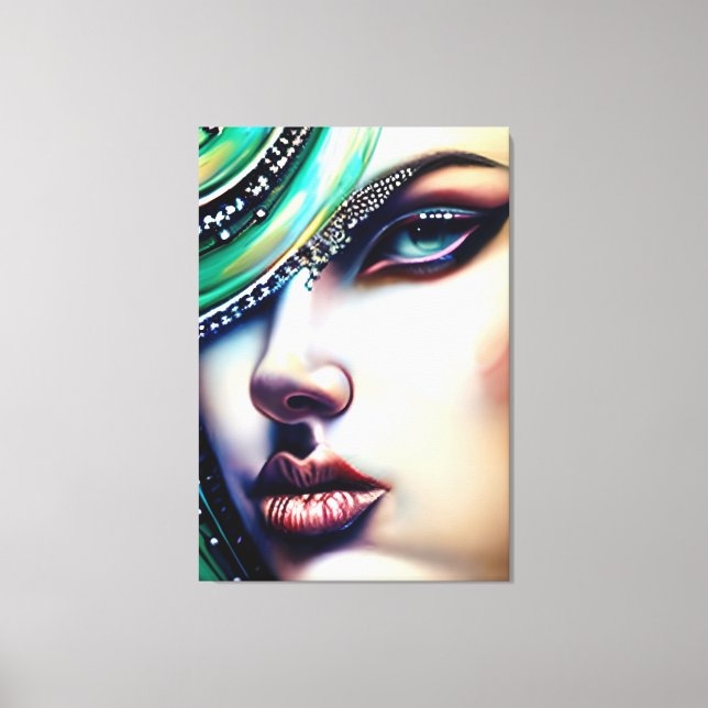 Ethereal Beauty Funkelnd Juwelen Leinwanddruck (Vorderseite)
