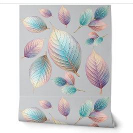 Ethereal Beauty Soft Tone Whimsical Pastel Blätter Tapete