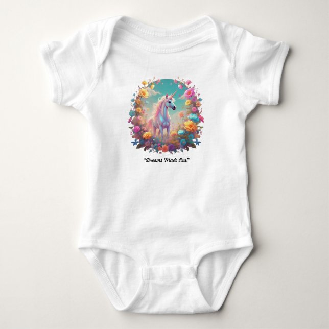 ‚Ethereal Bloom‘ Baby Strampler (Vorderseite)