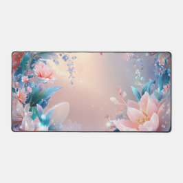 Ethereal Bloom: Eine traumhafte Fantasie der Blume Schreibtischunterlage