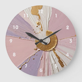 Ethereal Bloom Große Wanduhr