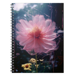 Ethereal Blossom: Ein Tanz aus Licht und Farbe Notizblock