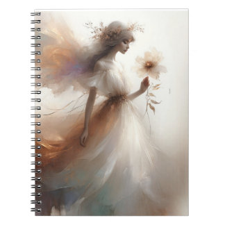 Ethereal Blossom: Eine serene Fairy Notizblock