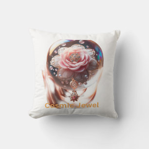 Ethereal Blossom: Juwel der Verzauberung Kissen