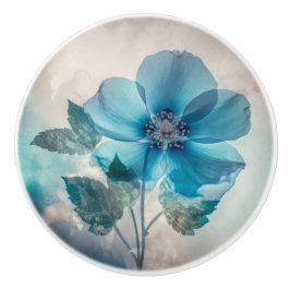 Ethereal Blue Blossom Keramikknauf