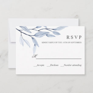 Ethereal Blue   WEDING RESPONSE UAWG RSVP Karte
