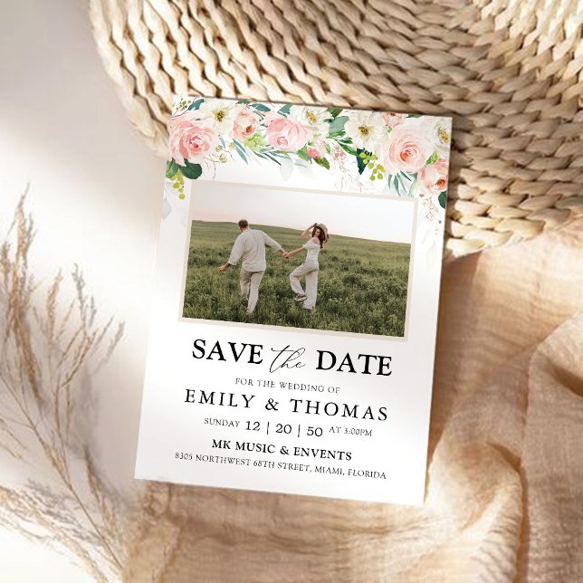 Ethereal Blush Save the Date Card (Von Creator hochgeladen)