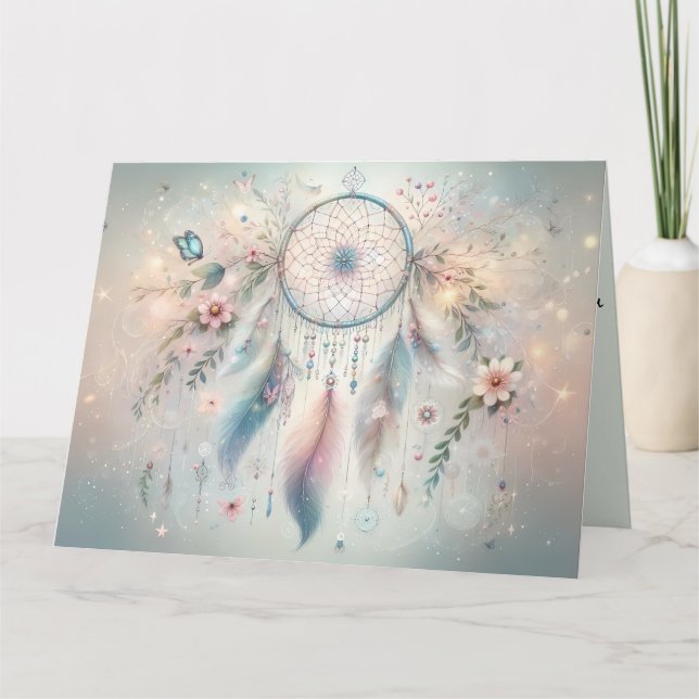 Ethereal Boho Dreamcatcher Karte (Vorderseite)