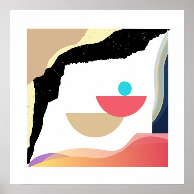 "Ethereal Boho Vibes: Ein zeitloses ästhetisches D Poster (Vorne)