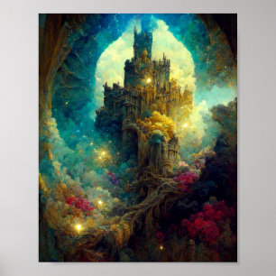 Ethereal Castle 7 Imaginaire Art Poster